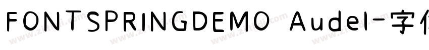 FONTSPRINGDEMO Audel字体转换
